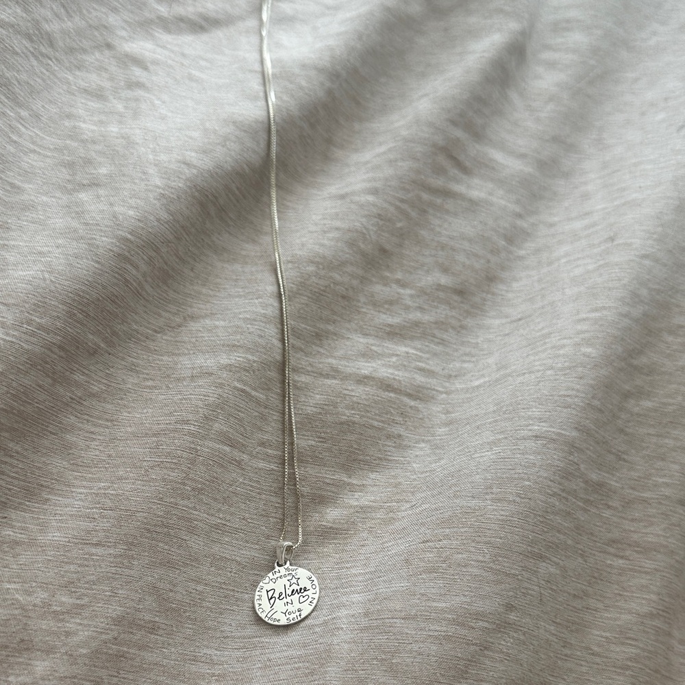 Elegant Silver Pendant Necklace